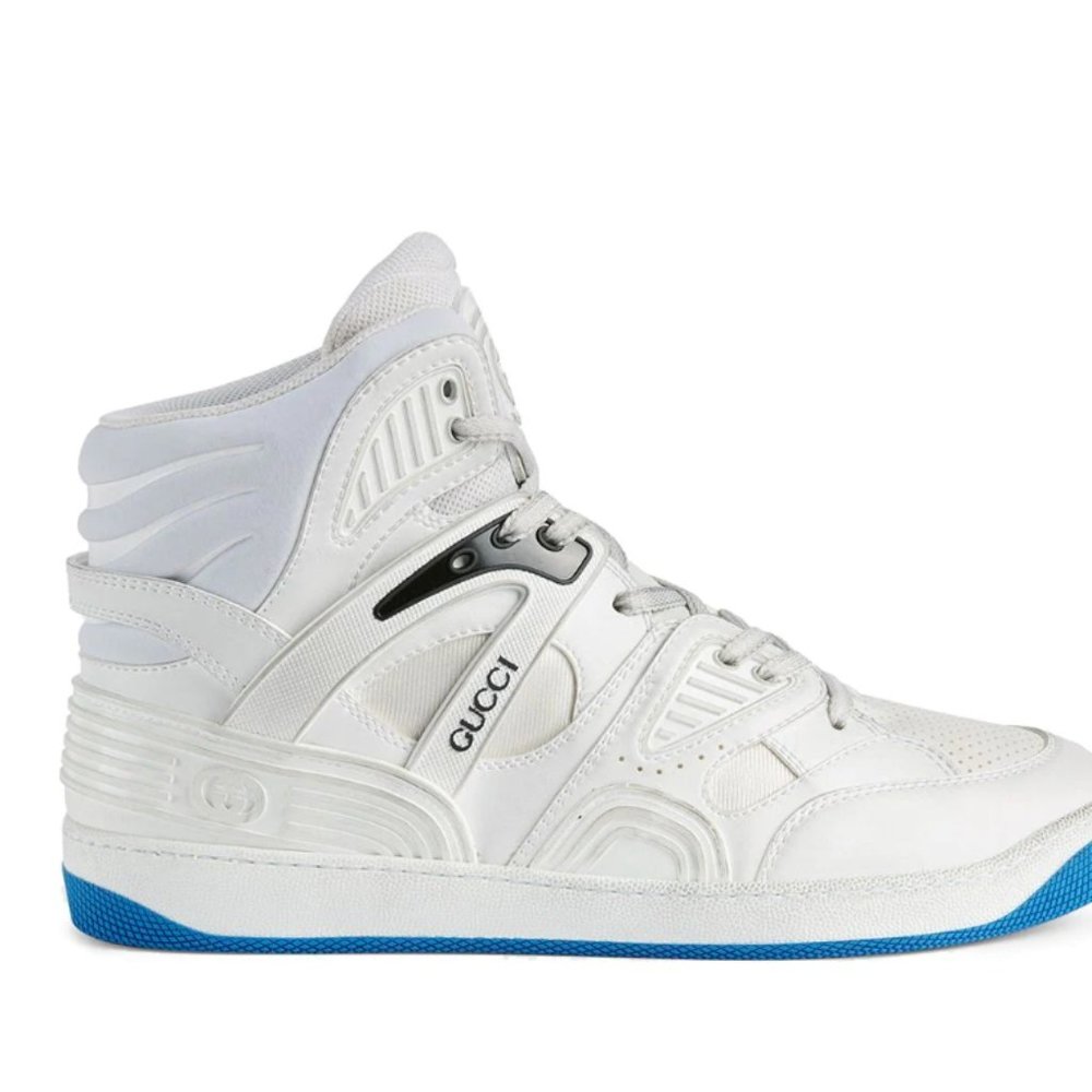 Gucci Blue and White Sneakers High Top